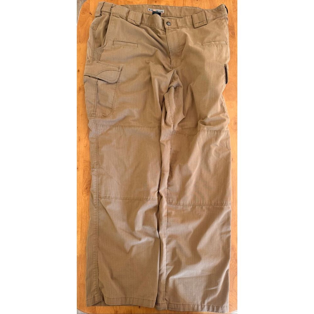 5.11 Tactical Cargo Pants Mens 40x32 Brown Good Ripstop Multi-Pocket‎ Utility